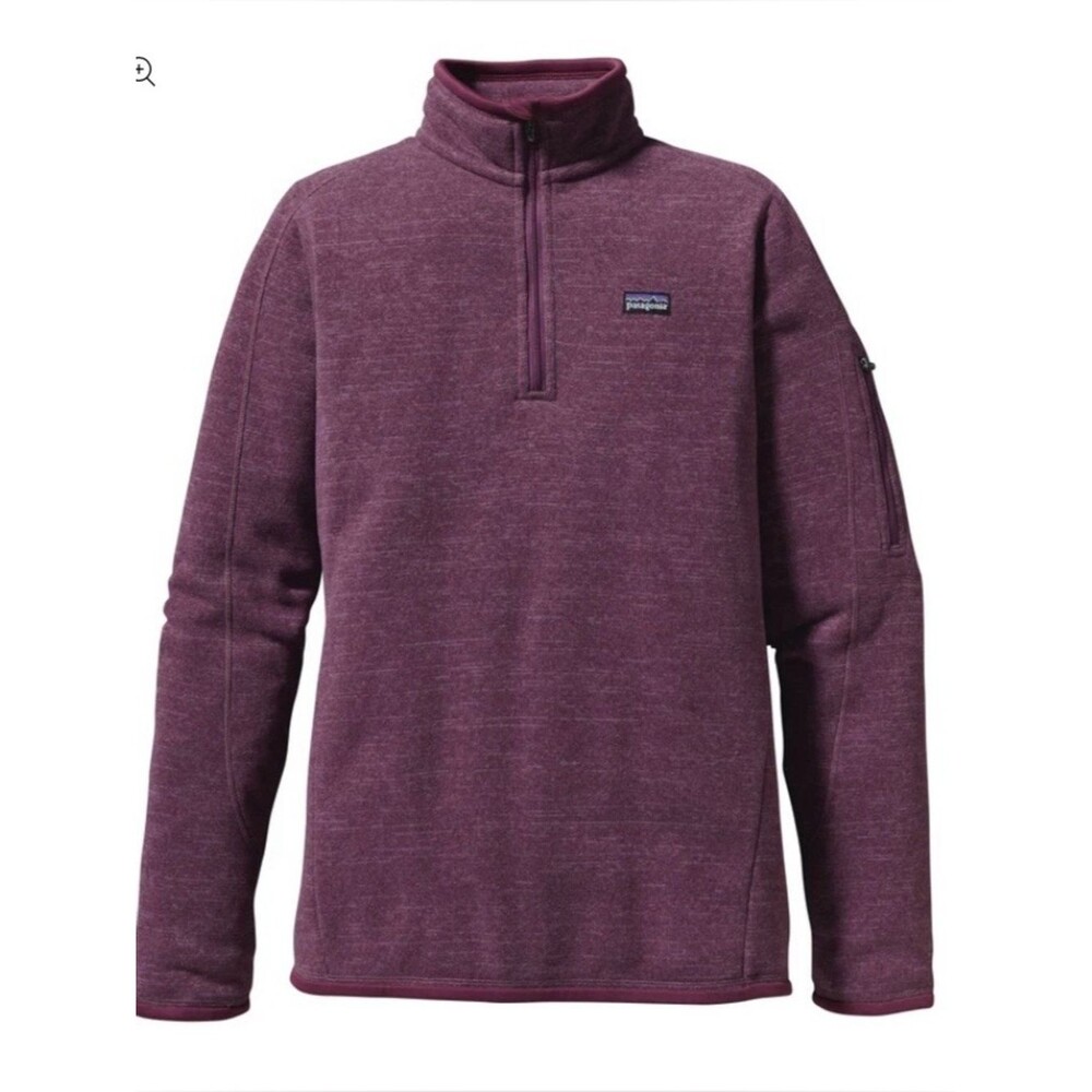 Patagonia Women’s Better Sweater quarter zip Purple Size L Comfy Cozy Activewear